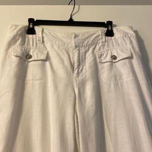 White linen pant